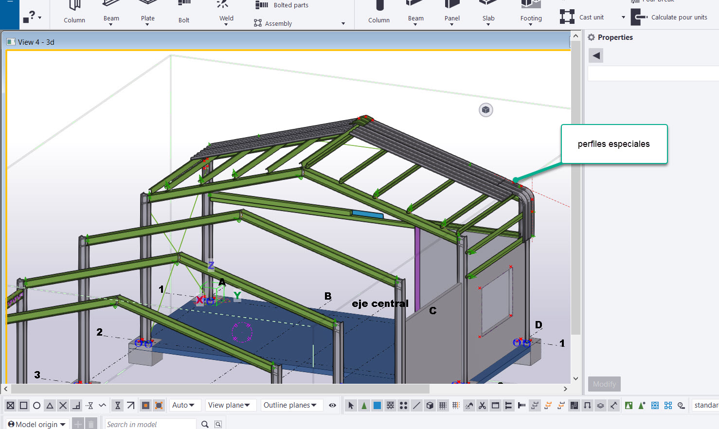 Ejercicio clase  #2 | Tekla Structures